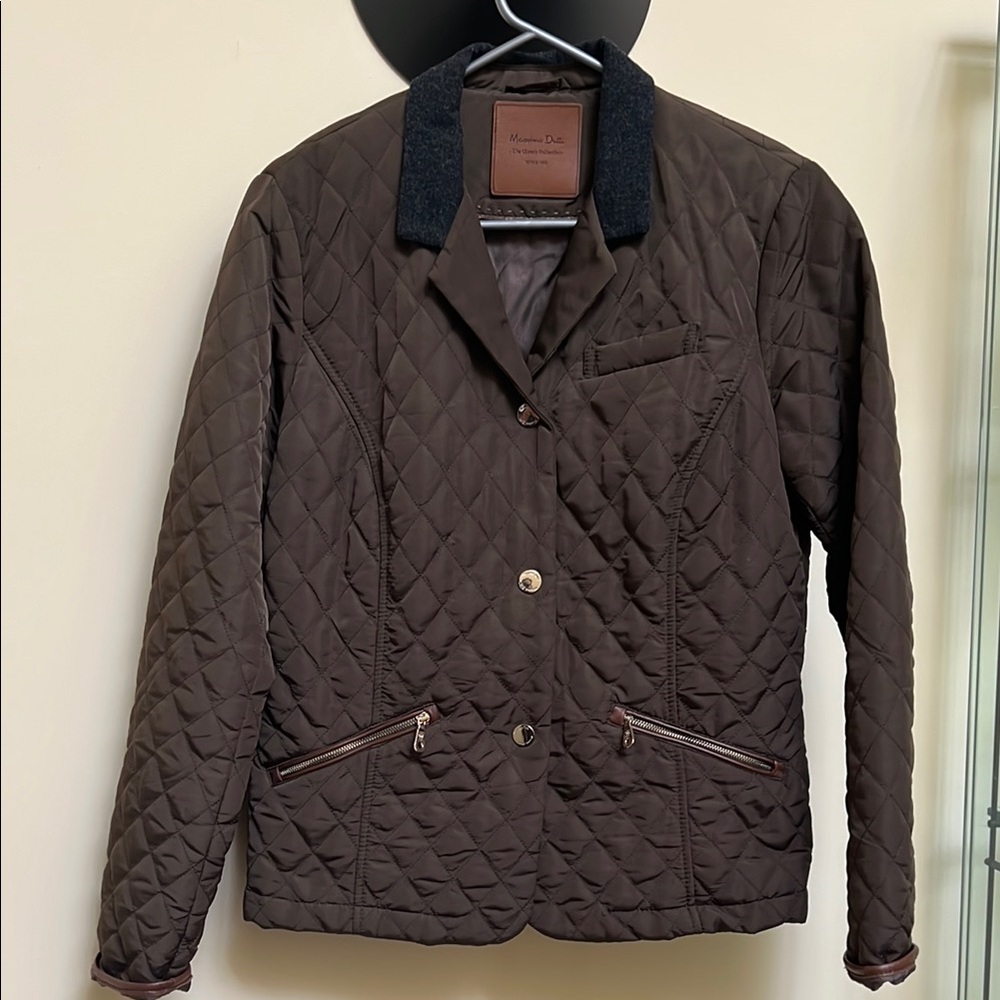 Brown Quilted Jacket